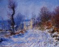 Route vers Giverny en hiver Claude Monet